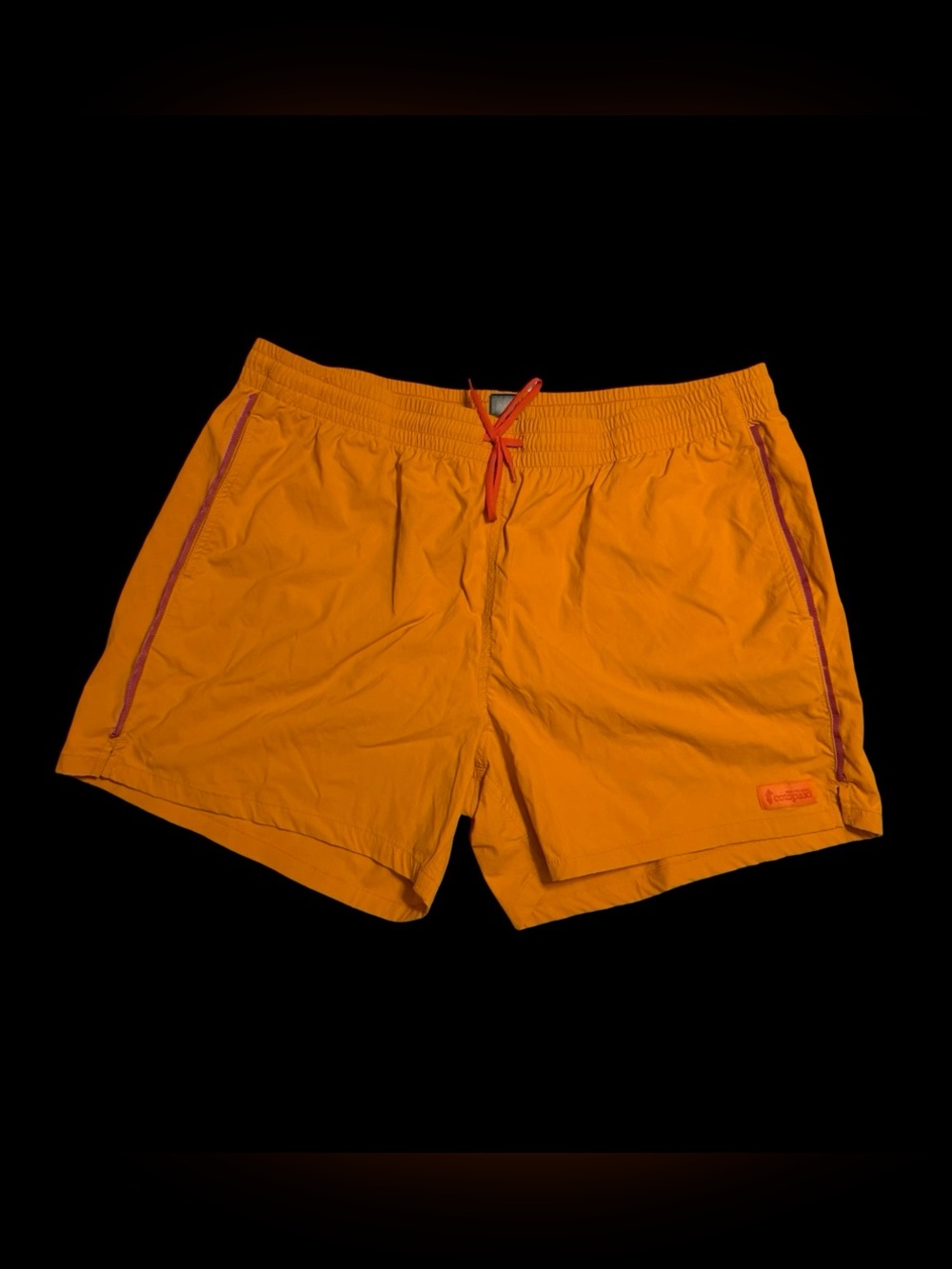 Cotopaxi Men’s Brinco Shorts Orange Color Block Lined Swim Short